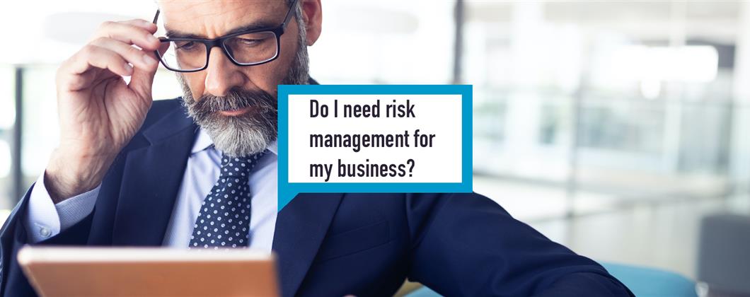 Do I Need Risk Mangement Speech Bubble Banner